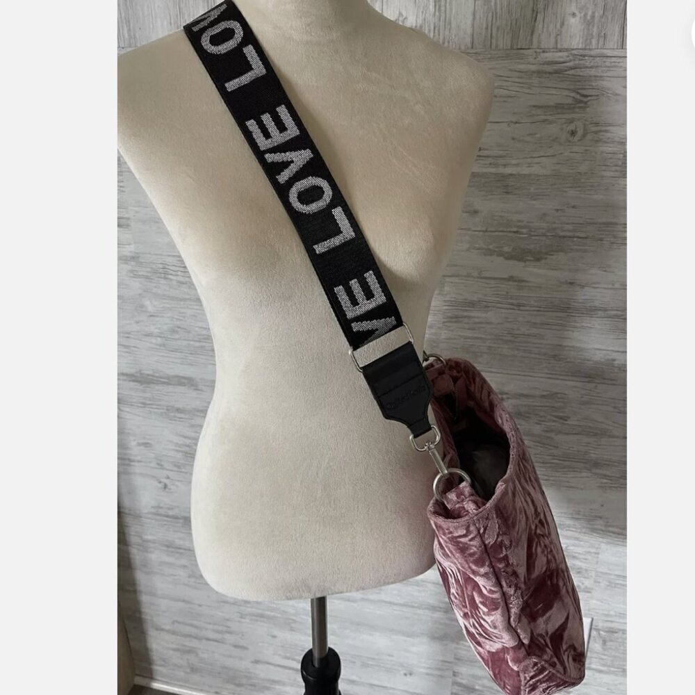Koala Kanvas Pink Crushed Velvet Bag